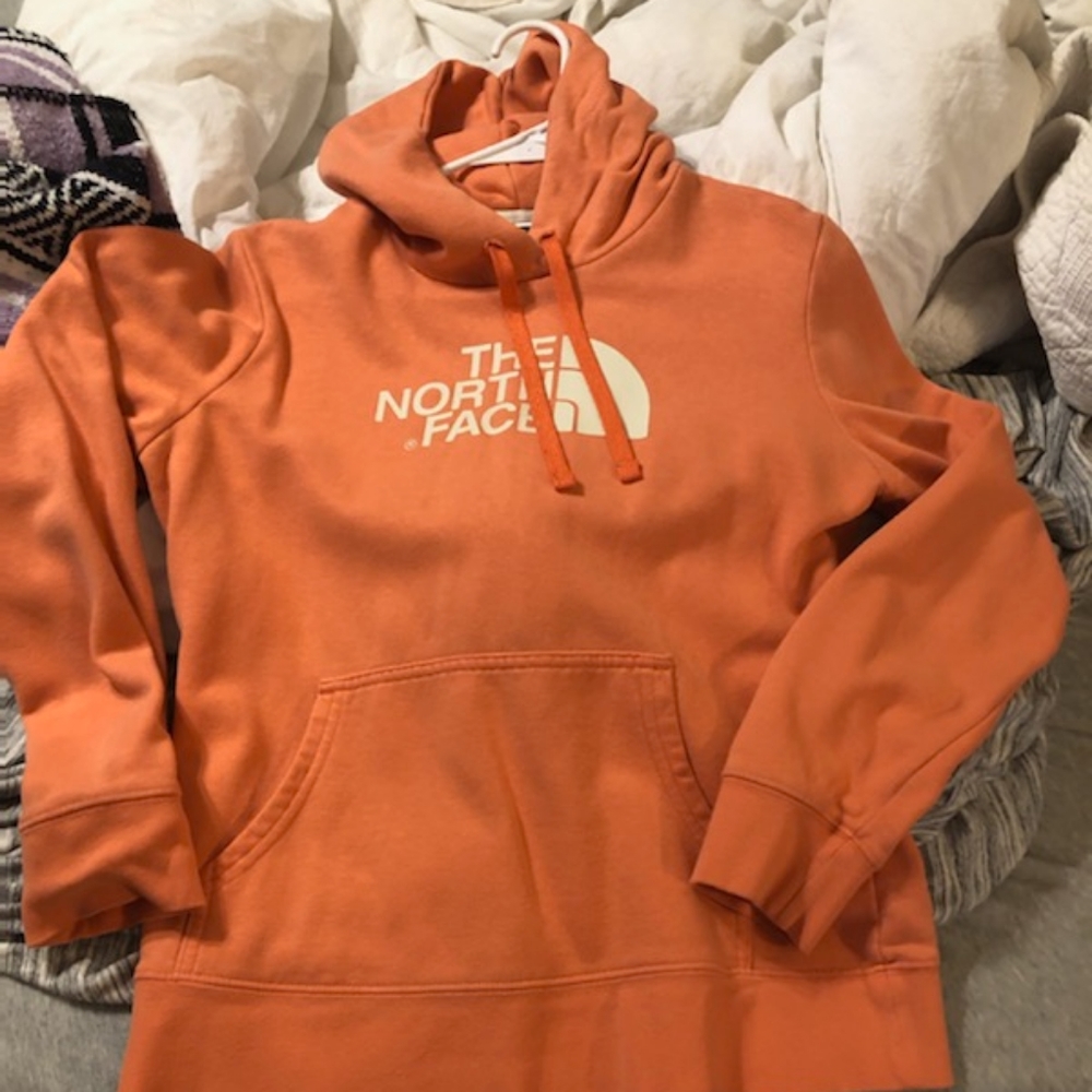 Orange Northface hoodie